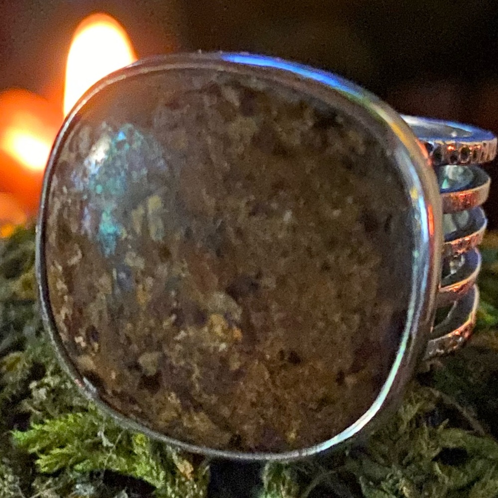 Silpada Brown Stone Silver Ring